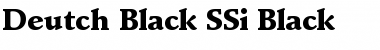 Deutch Black SSi Black Font