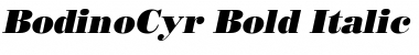 Download BodinoCyr Font