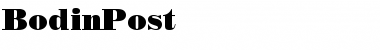 BodinPost Regular Font