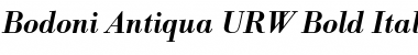 BodoniAntTDemBol Italic Font