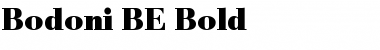 Bodoni BE Regular Font Bodoni BE Regular Font