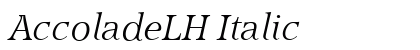 AccoladeLH Italic preview
