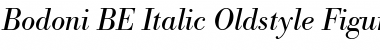 Bodoni BE Italic Font