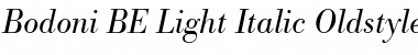 Bodoni BE Italic Font