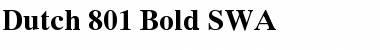 Download Dutch 801 SWA Font