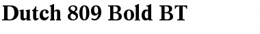 Download Dutch809 BT Font