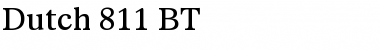 Download Dutch811 BT Font