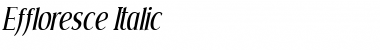 Effloresce Italic Font