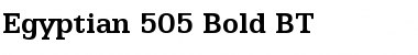 Egyptian505 BT Bold Font