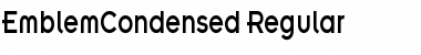 EmblemCondensed Regular Font