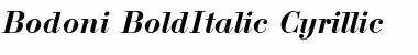 Bodoni BoldItalic Cyrillic Font