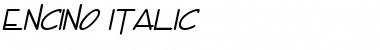 Encino Italic Font
