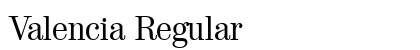 Valencia Regular Preview