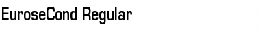 EuroseCond Regular Font