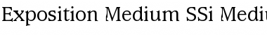 Download Exposition Medium SSi Font
