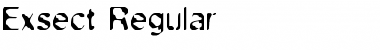 Exsect Regular Font