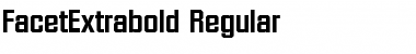 FacetExtrabold Regular Font