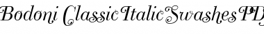 Bodoni Classic Swashes Italic Font