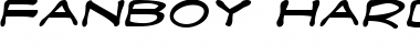 Fanboy Hardcore Italic Font