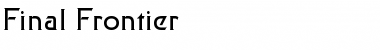 Final Frontier Regular Font Final Frontier Regular Font