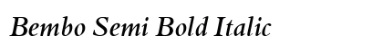 Bembo Semi Bold Italic preview