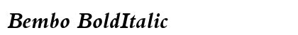 Bembo BoldItalic Preview