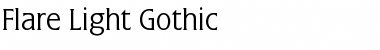Flare Light Gothic Regular Font