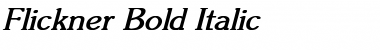 Flickner Bold Italic Font