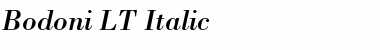 Bodoni LT Italic Font