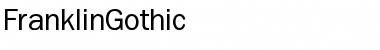 FranklinGothic Regular Font