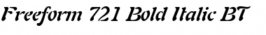 Freefrm721 BT Bold Italic Font