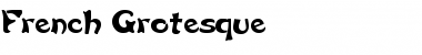French Grotesque Normal Font