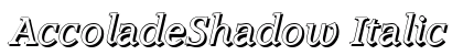 AccoladeShadow Italic preview