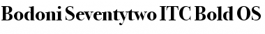 Bodoni Seventytwo ITC Bold Font