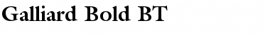 Galliard BT Bold Font