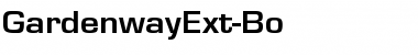 GardenwayExt-Bo Regular Font