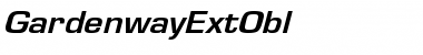 GardenwayExtObl Regular Font