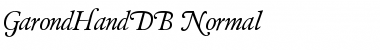 GarondHandDB Normal Font