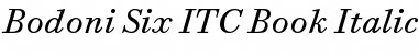 Bodoni Six ITC Regular Font