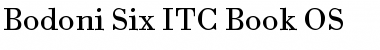Bodoni Six ITC Book Font