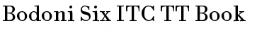 Bodoni Six ITC TT Book Font