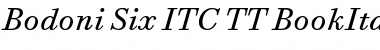 Bodoni Six ITC TT BookItalic Font