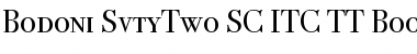 Download Bodoni SvtyTwo SC ITC TT Font