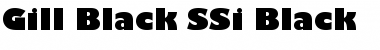 Gill Black SSi Black Font