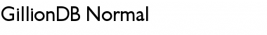 GillionDB Normal Font