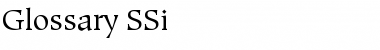 Download Glossary SSi Font Download Glossary SSi Font