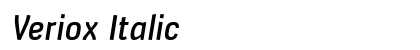 Veriox Italic Preview