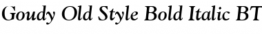 GoudyOlSt BT Bold Italic Font