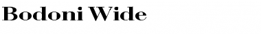 Download Bodoni Wide Font