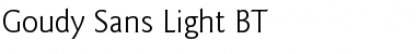 GoudySans Lt BT Light Font